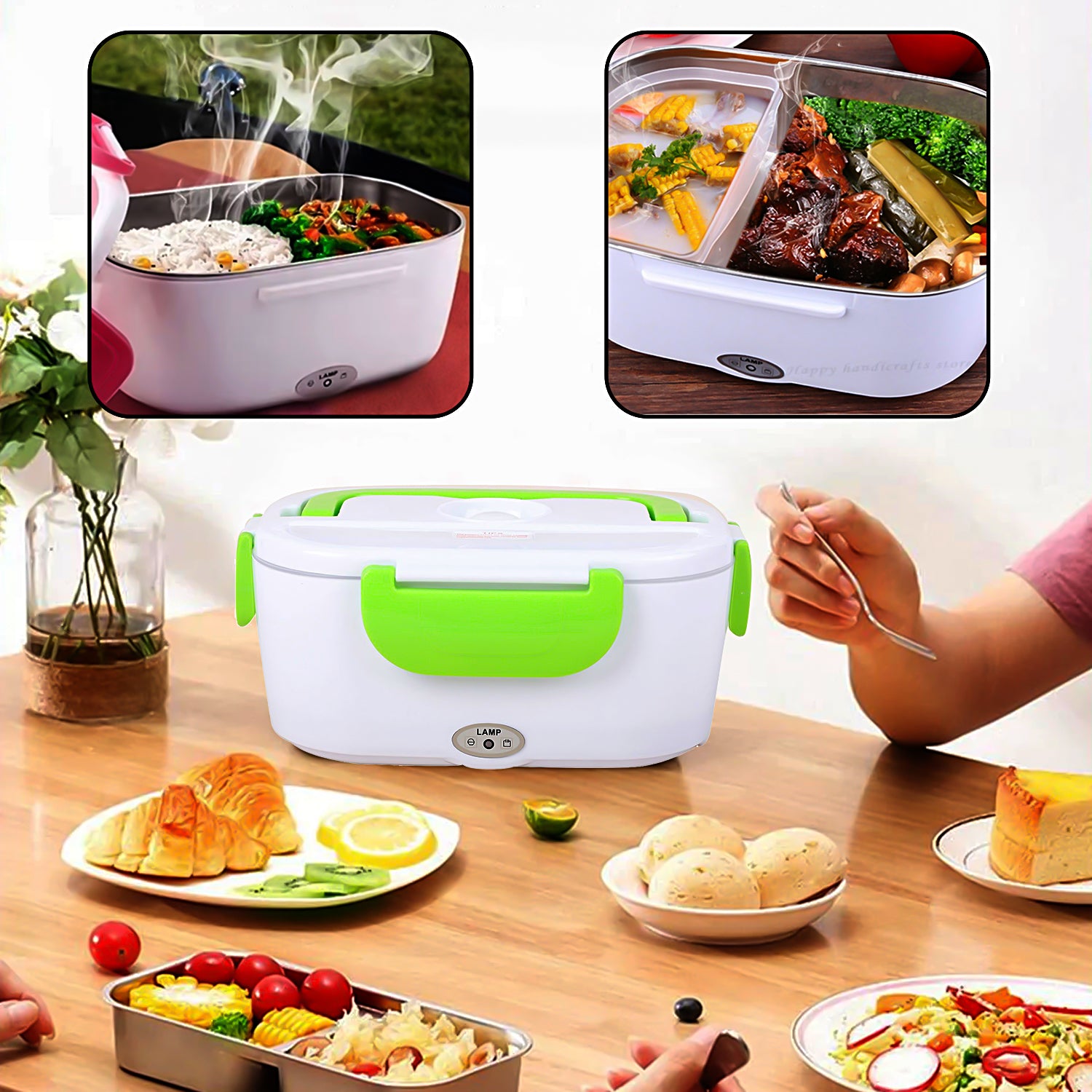 Multifunctional Electric Warmer Lunch Box Food Heater Portable