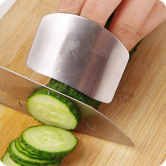 Stainless Steel Metal Finger Guard Protector Hand Guard Knife Slice Cutting