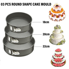 Cake Mould Pan Set Pack of 3