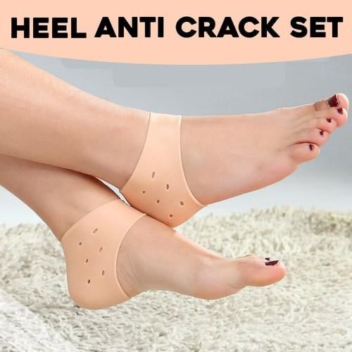 Silicone Gel Heel Pad Socks For Heel Swelling Pain Relief