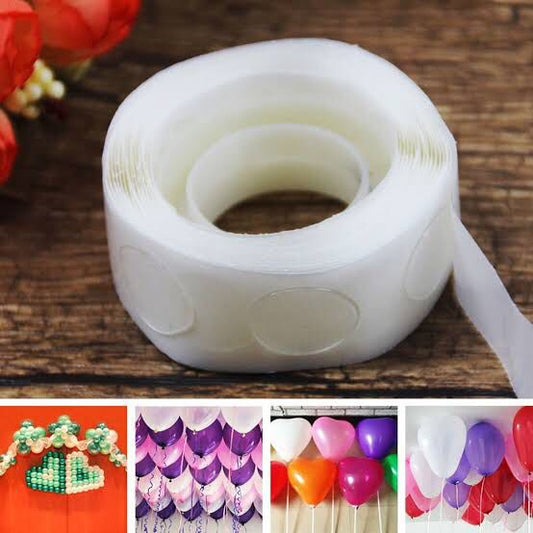 Glue Point Clear Balloon Glue,Balloon Glue Dots,Removable Adhesive Dots,Double Sided Dots of Glue Tape,for Craft Scrapbook Birthday Christmas Wedding Decoration