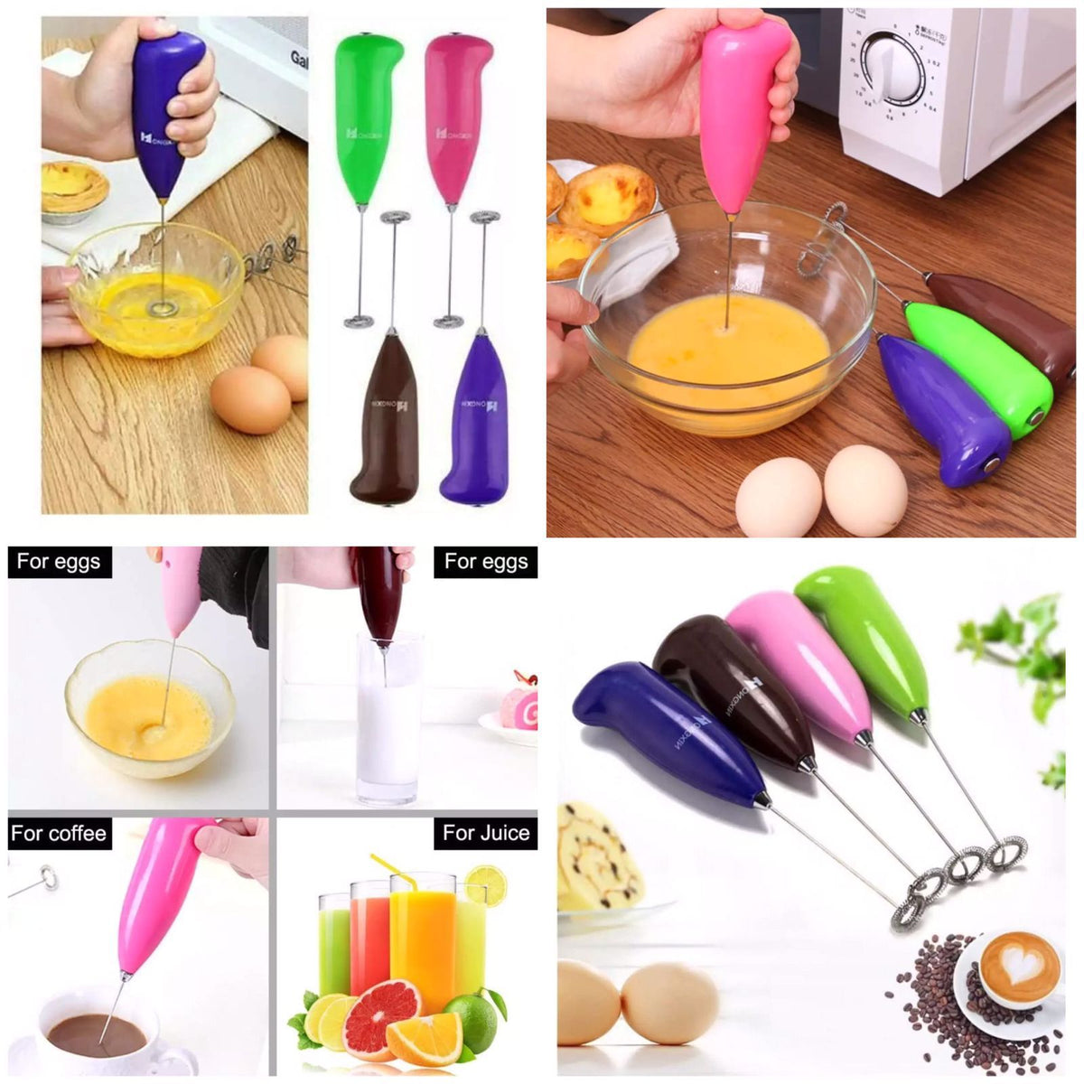 personal blender Mini electric whisk ABS Food grade 304 stainless steel Handheld Whipping milk No splash Mini coffee milk tea blender