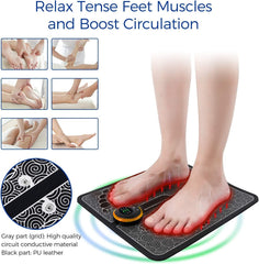 EMS Foot Massager,Reflexology Electronic Feet Massager for Pain and Circulation