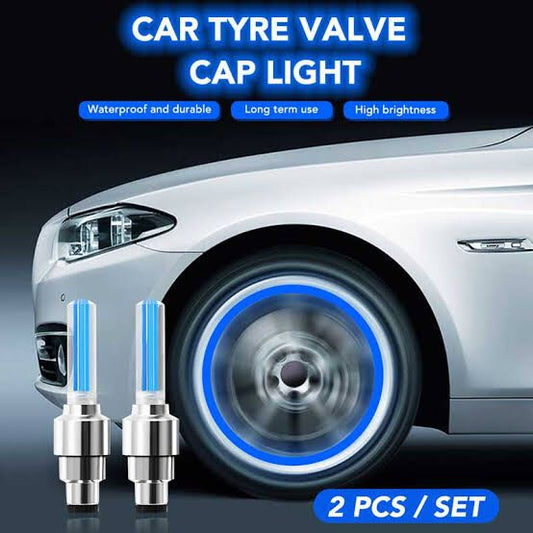 Car Wheel LED Light Tire Valve Cap Flash