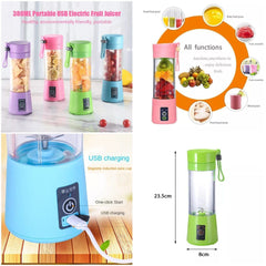Portable Mini Electric Juicer Cup Rechargeable Fruit Mixer Machine