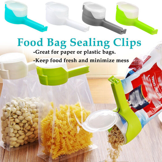 1PCS Food Bag Sealing Clip with Discharge Nozzle