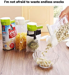 1PCS Food Bag Sealing Clip with Discharge Nozzle