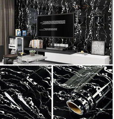 PVC Kitchen Contact Paper Wall Stickers Cabinets Countertops Waterproof Wallpaper Dark Brown, 5 m x 80 cm