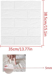 3D Wallpaper Wall Panels Stone Look Self-Adhesive Foam Waterproof Wall Wallpaper Foam for Bedroom Bathroom Living Room