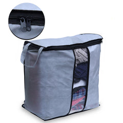 Portable Cloth Storage Grey Bag