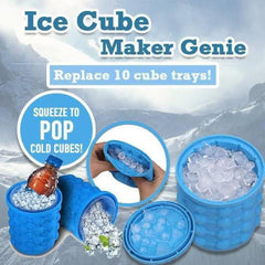 Silicone Ice Cube Bucket Ice Maker Bucket for Home Parties and Picnic Silicone Ice Ball Maker Set of 1 (Blue)