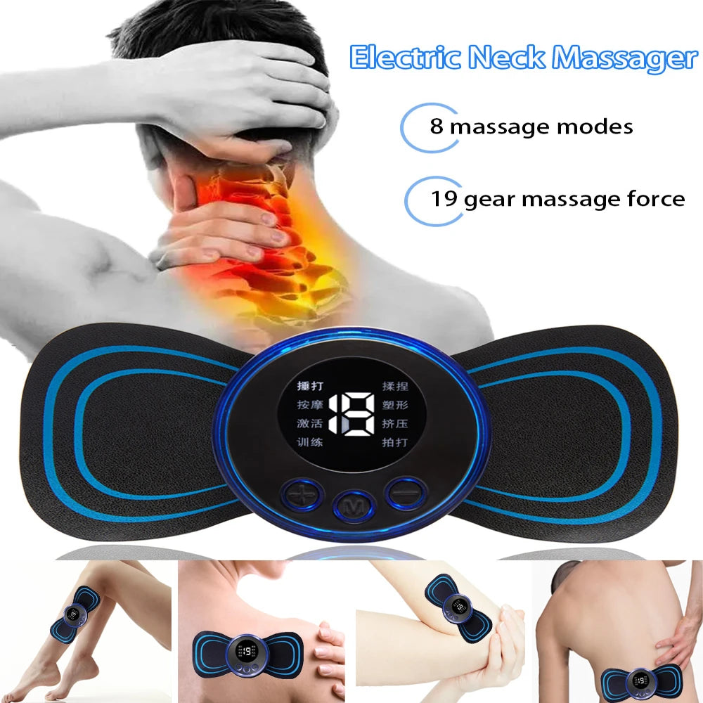 EMS Smart Mini Cervical Spine Massage Paste Electric Neck Massager