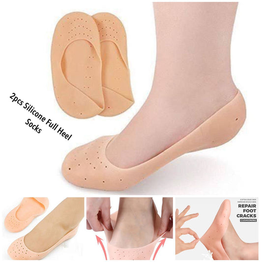 Unisex Silicon Full Length Moisturizing Socks for Foot Care and Heel Cracks Foot Protection with Breathable Holes