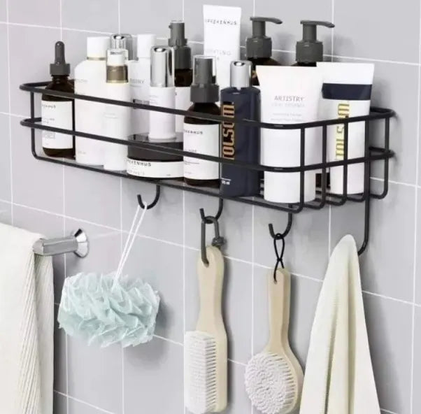 2 In 1 Wall Mounted Bathroom Rack