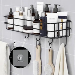 2 In 1 Wall Mounted Bathroom Rack