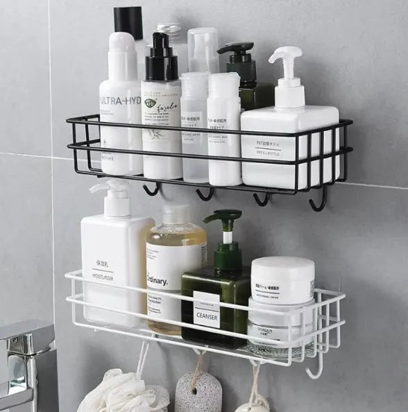 2 In 1 Wall Mounted Bathroom Rack