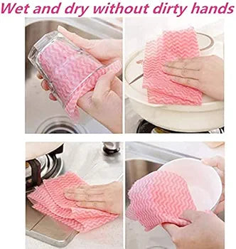 KITCHEN DISH WASH REUSABLE CLEANING WIPES