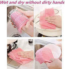 KITCHEN DISH WASH REUSABLE CLEANING WIPES