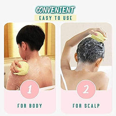 Silicone Body Brush - Bathing Brush for Skin Deep Cleaning Massage, Dead Skin Removal Exfoliating, for Men & Women