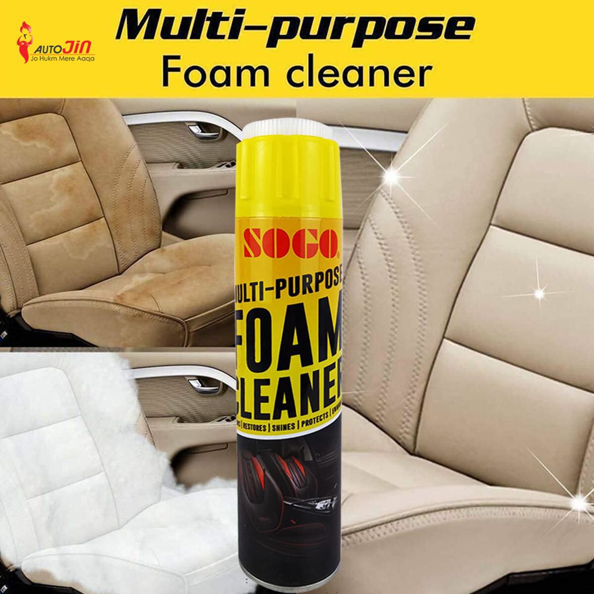 SOGO MULTI-PURPOSE LIKE FABRIC, CARPET, LEATHER, ETC. FOAM CLEANER