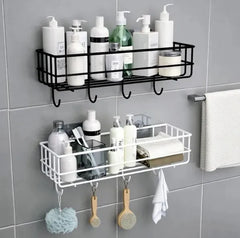 2 In 1 Wall Mounted Bathroom Rack