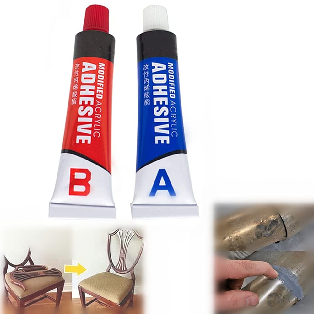 Metal Repair Gel Mix, Tool adhesive, Industrial Heat Resistance Cold Weld Metal Repair Paste A&B Adhesive Gel (1 set)