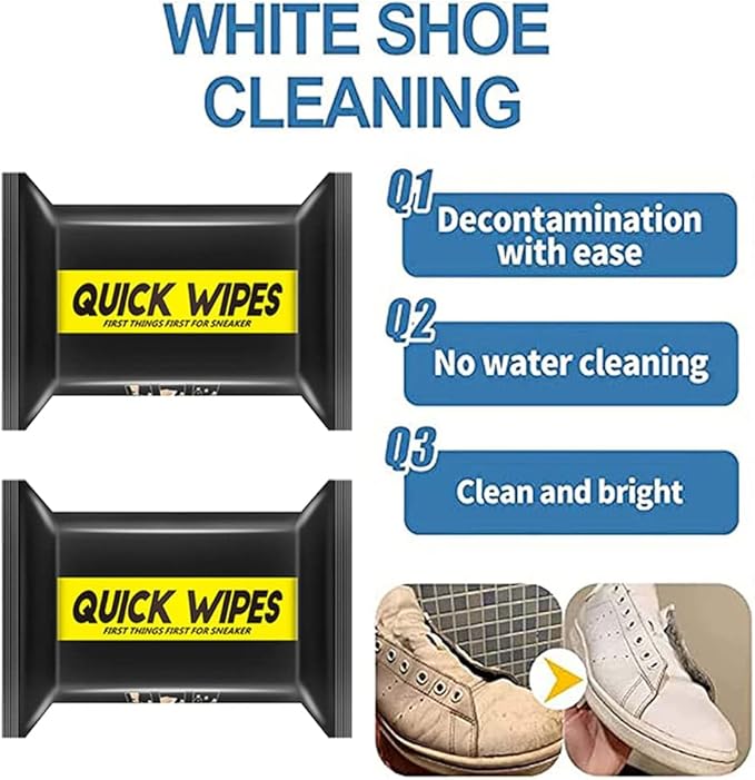 Dirty shoes Cleaning Wipes - 2 Minutes Solution - 80 pcs Pack