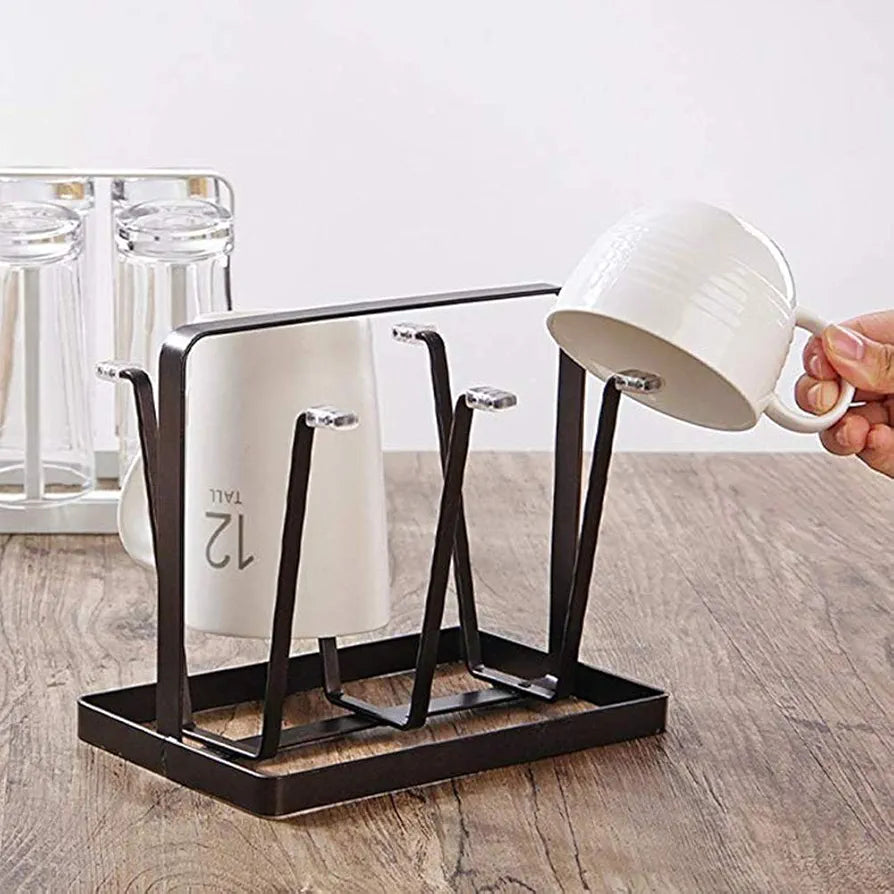 Iron Glass Stand And Cup Holder