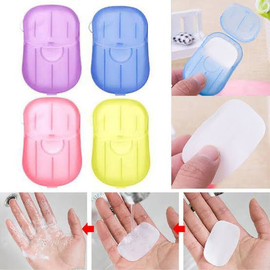 Disposable Paper Soap Tablets with Storage Box