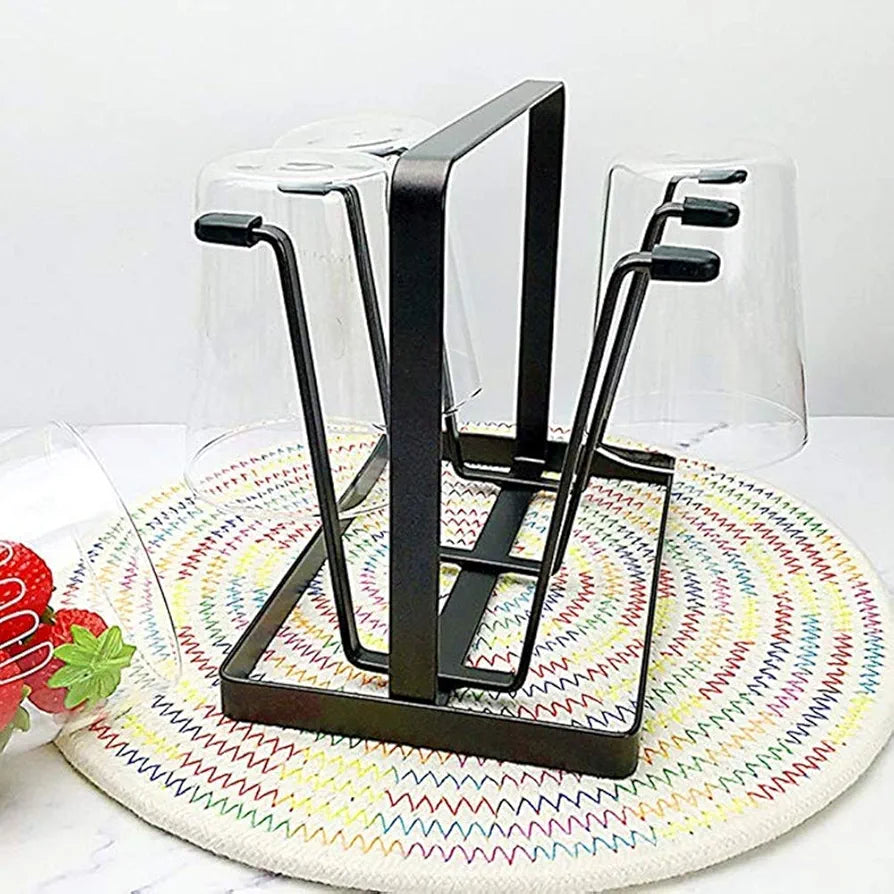 Iron Glass Stand And Cup Holder