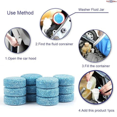 12 PCs Car Glass Wiper Tablets