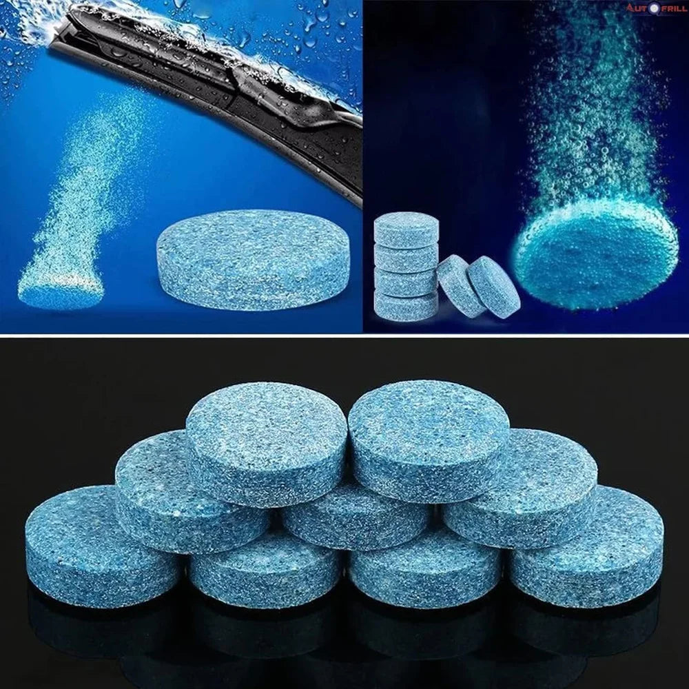 12 PCs Car Glass Wiper Tablets