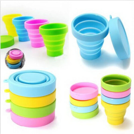 Portable Water Bottle Travel Tableware Foldable Cup