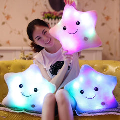 Luminous Pillow Star Cushion Colorful Glowing Pillow