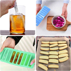 Ice Tube Making Trays, Perfect Ice Cube Sticks Molds for Small Mouth Sport Water Bottles, Bottled Soda, IHUIXINHE Silicone Ice Stick Tray