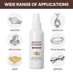 Pousbo 100ml Jewelry Cleaner Diamond Silver Gold Jewelry Cleaning Spray