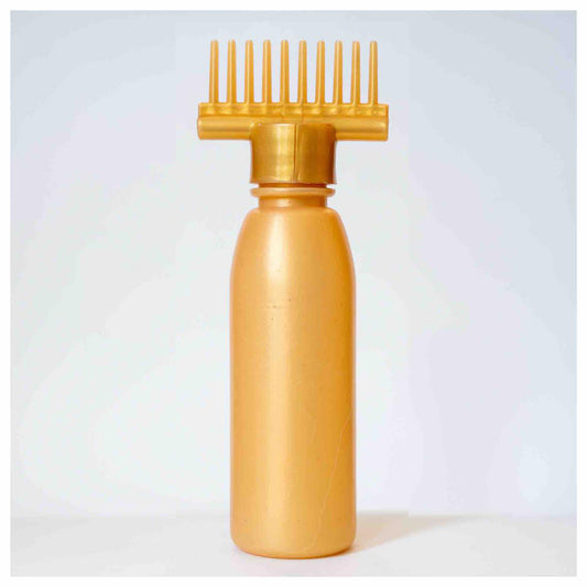 Hair Oil Comb Applicator bottle with Extra Sealing Cape,Root Comb Applicator for Hair Coloring, Shampoo, Oiling, Dye and Scalp treatment for Salon and Family