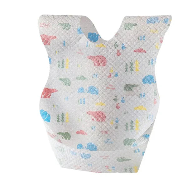 Baby Disposable Bibs (4 Pcs)