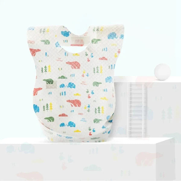 Baby Disposable Bibs (4 Pcs)