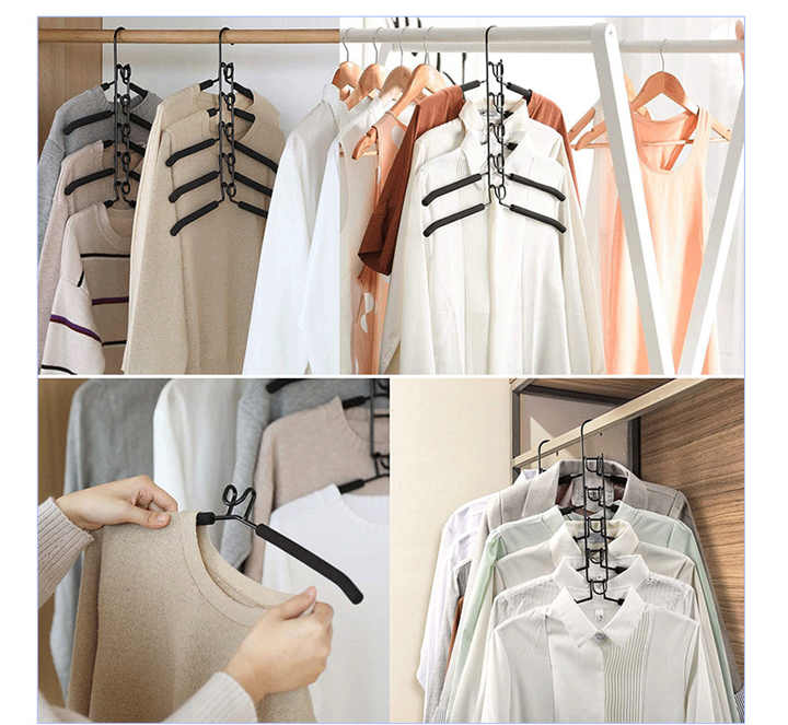 5 tier Anti Slip Clothes Hanger(Metal)