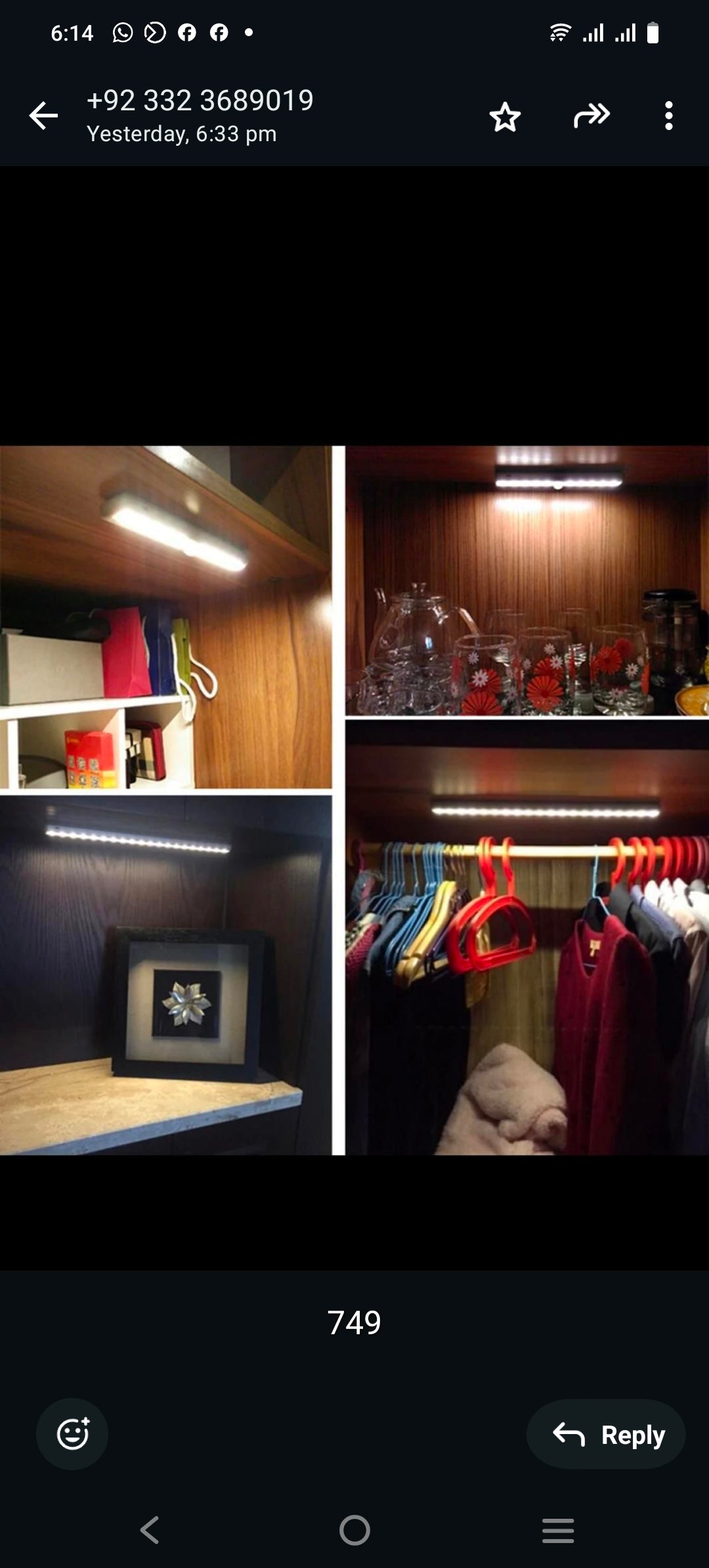 LED MOTION SENSOR CABINET LIGHT