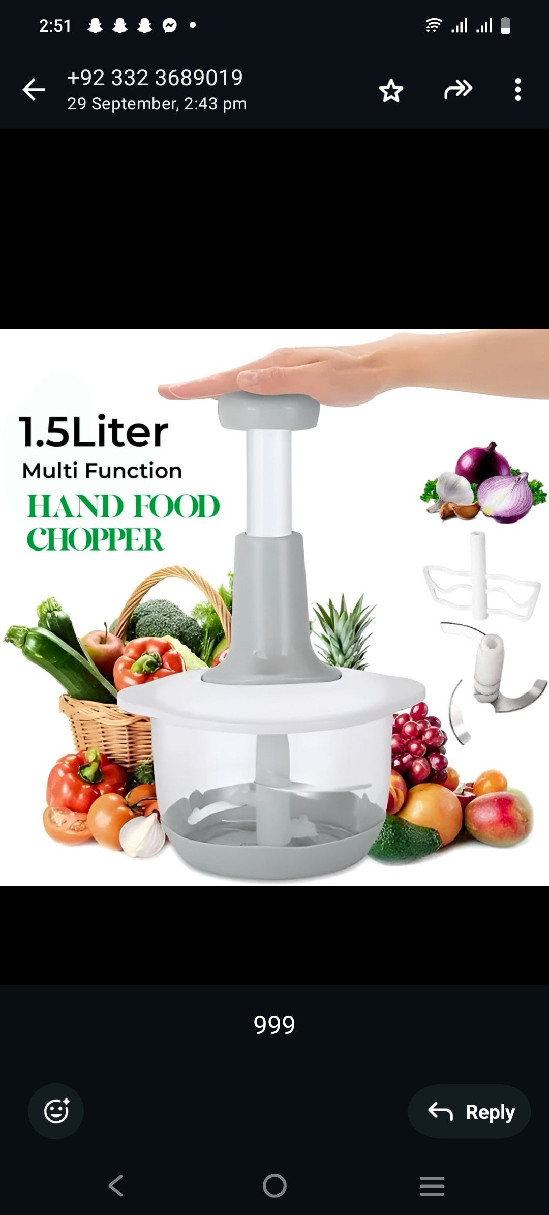 MANUAL FOOD CHOPPER