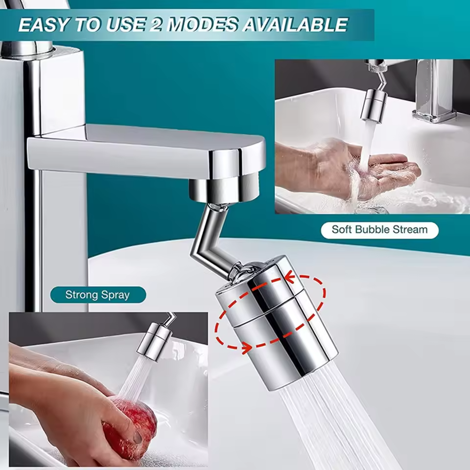 720° Rotating Tap Faucet | Easy Washing