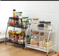 2 Layer Iron Kitchen Storage Rack