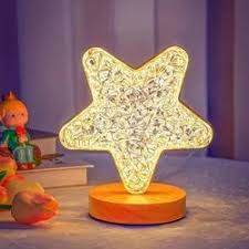 Crystal Star Shaped Night Ligh