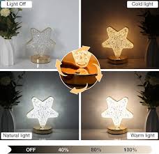 Crystal Star Shaped Night Ligh