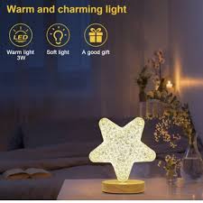 Crystal Star Shaped Night Ligh