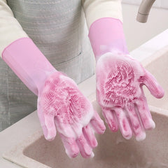 Magic Silicone Dishwashing Hand Gloves
