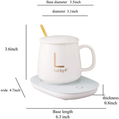 Lucky Ceramic Tea Coffee Mug with Warmer