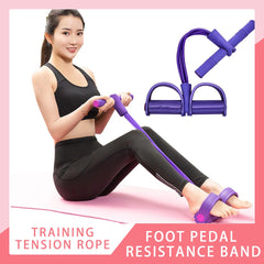 Yoga Training Tension Rope Sit-Ups Fitness Workout Foot Band